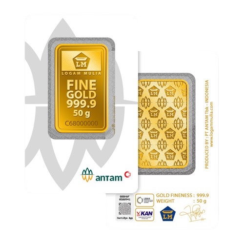 Logam Mulia Antam 50 gr Logam Mulia Antam 50 gr
